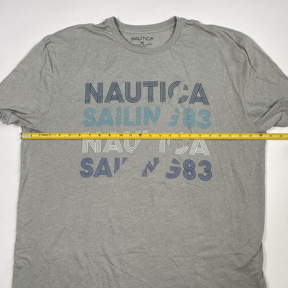 Nautica T-Shirts Set of 2 Gray & Navy Men's Size XXL Pre-Owned - Picture 5 of 13